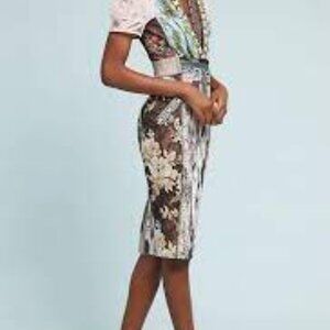 Anthropologie Lucy Column Dress By Byron Lars Size 4